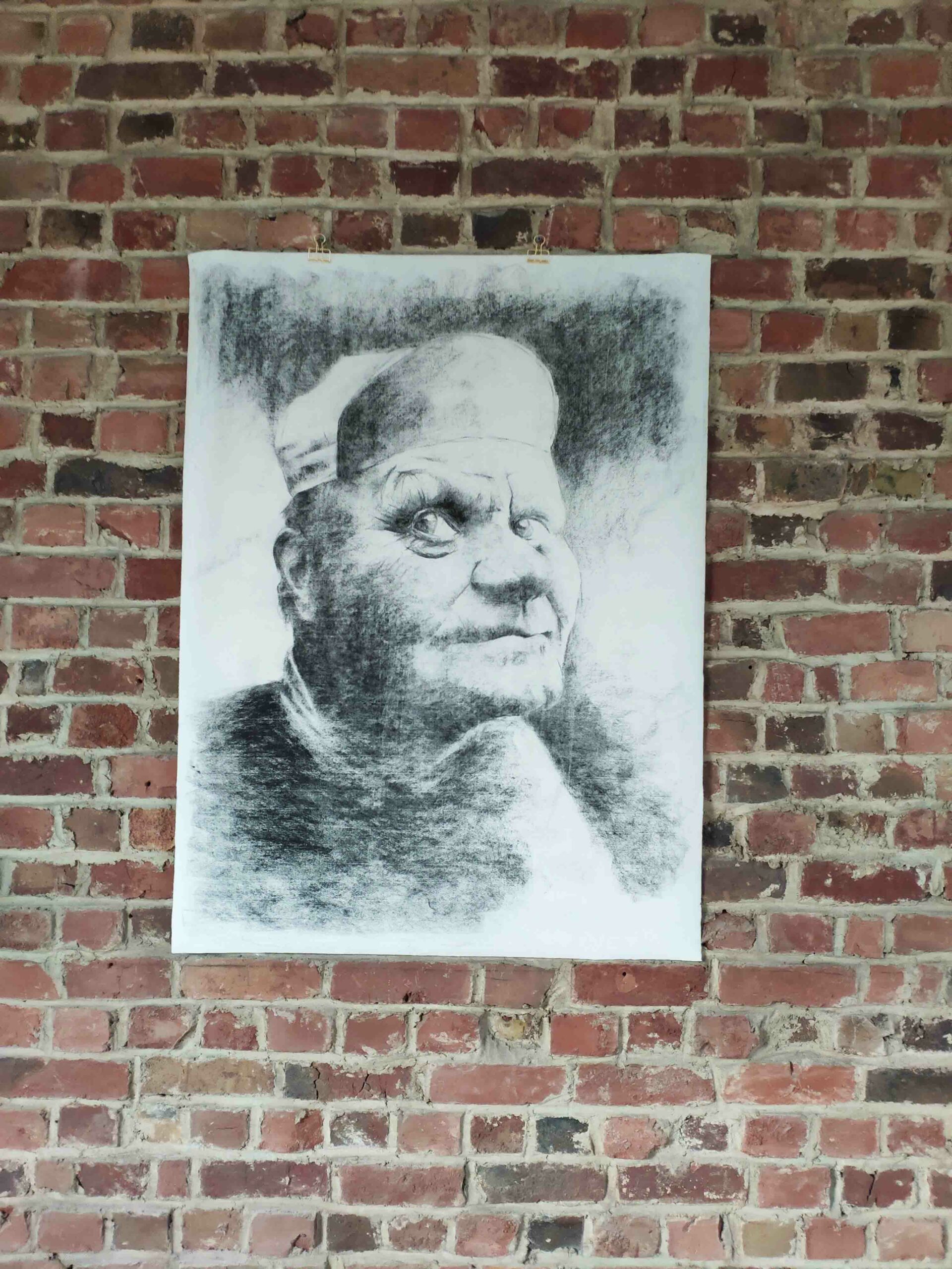 Portret houtskool